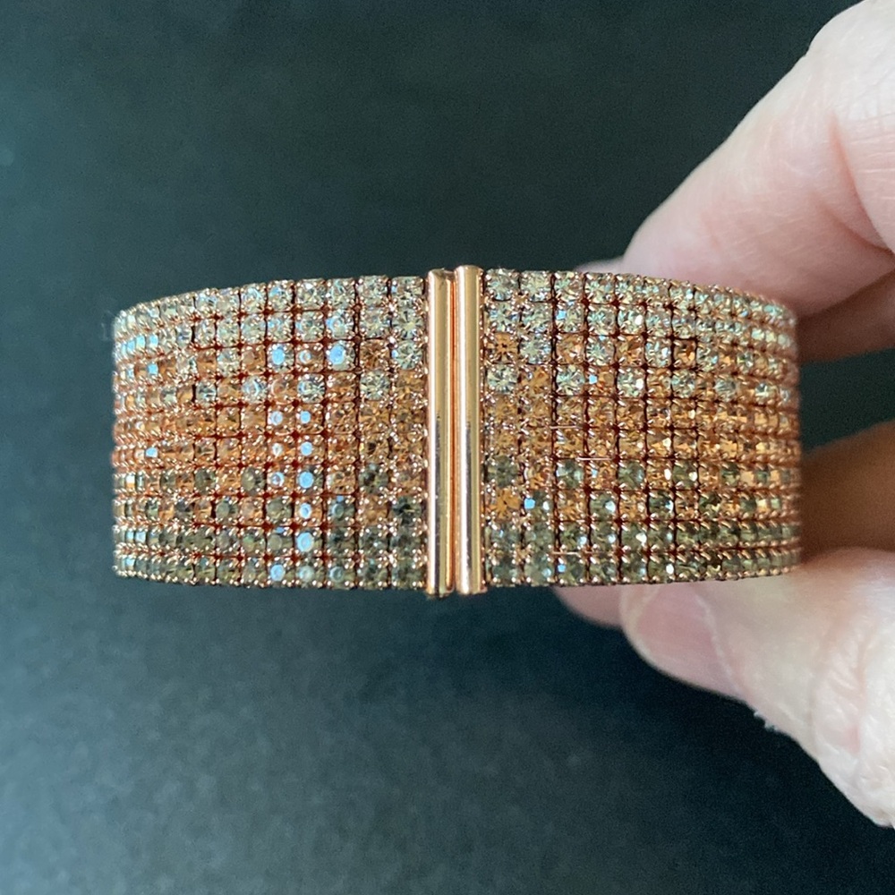 Rose Gold Cuff Bracelet - Picture 8 of 12